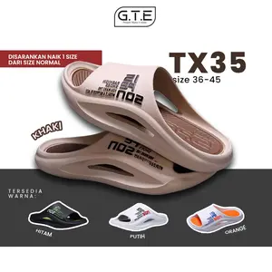 RST || V-TX35 Sendal Pria Wanita/Sendal Selop Pria Sendal Karet Empuk Anti Slip/Sandal Sport Keren/Sandal Outdoor atau Indoor