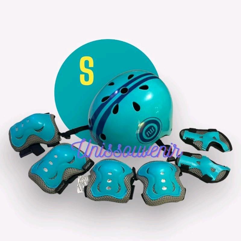 helm sepatu roda/ helm sepeda anak lengkap dekker import 4