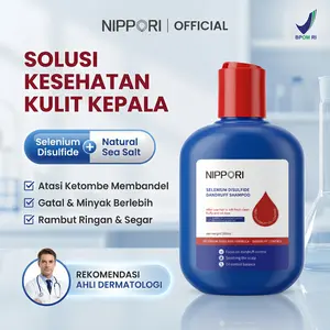 NIPPORI Selenium Disulfide Haircare Shampoo Helps control oil and dandruff Membantu mengontrol minyak dan ketombe Gatal Perawatan Sampo 300ML