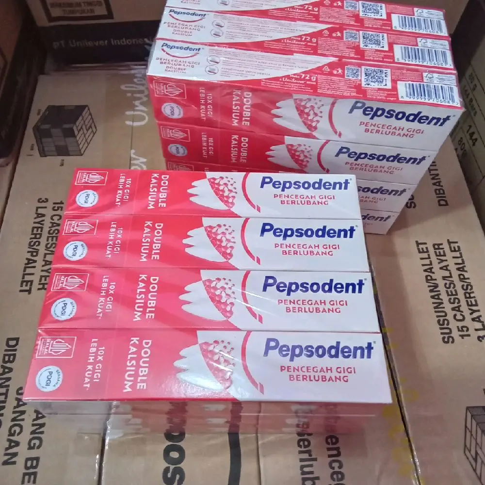 (3pcs) Pepsodent pasta gigi, pencegah gigi berlubang netto 72g