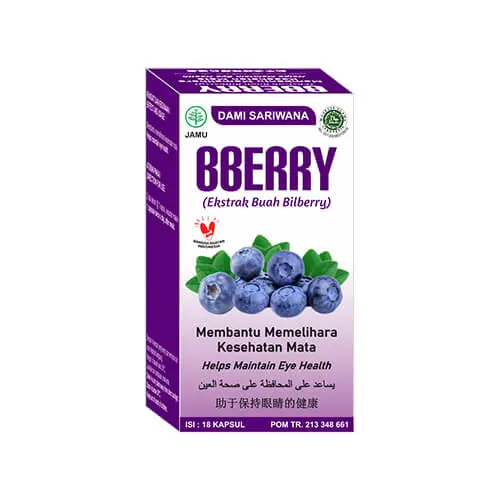 Bberry 18 Kapsul Dami Sariwana Membantu Memelihara Kesehatan Mata
