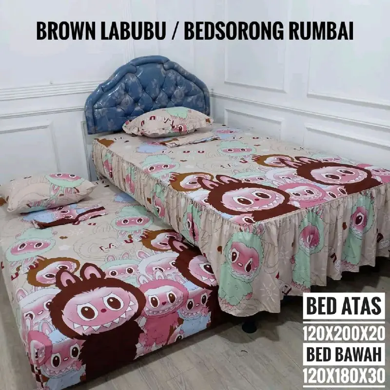 sprei bedsorong rumbai | Sprei double bed 2