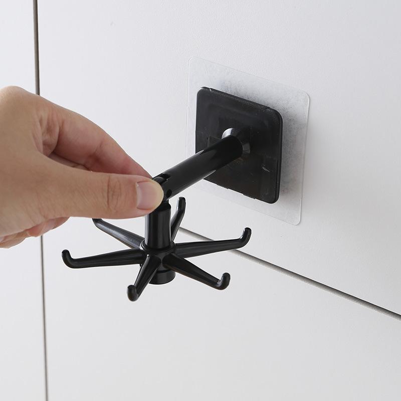Product Introduction of Móc Xoay, Nhà Bếp, Đa Chức Năng, Thiết Kế Đục Lỗ, Móc Sáu Móng, Treo Tường, Không Dấu Vết, Giá Đỡ 2