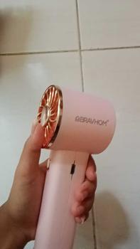 Product Review of (COD)Bravhom Kipas Angin Mini Portable 3IN1 Aromaterapi 3 Kecepatan Lampu Warna Warni Phone Holder FN16 from r**a 0