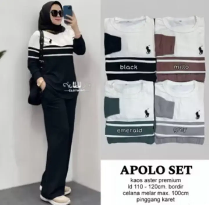 Setelan Apolo Original Oneset Crincle Airflow 4