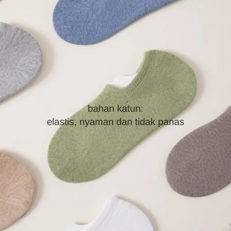 kaos kaki pendek semata kaki wanita polos hidden Women socks - Kaus Kaki Katun Abg Korean Japanese Sock Bawah mata kaki AP10 1