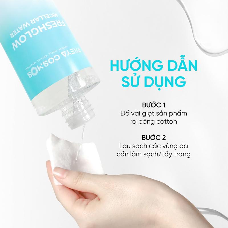 Product Introduction of [Live] Nước Tẩy Trang Phục Hồi, Cấp Ẩm - Freya Cosmos FreshGlow Micellar Water -  Mỹ Phẩm Trang Điểm Cosmetic 6