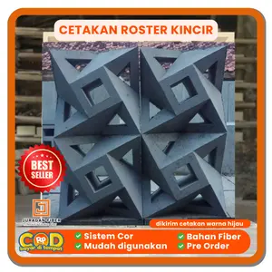 Best Seller Cetakan Roster Fiber 2 Muka Motif Kincir