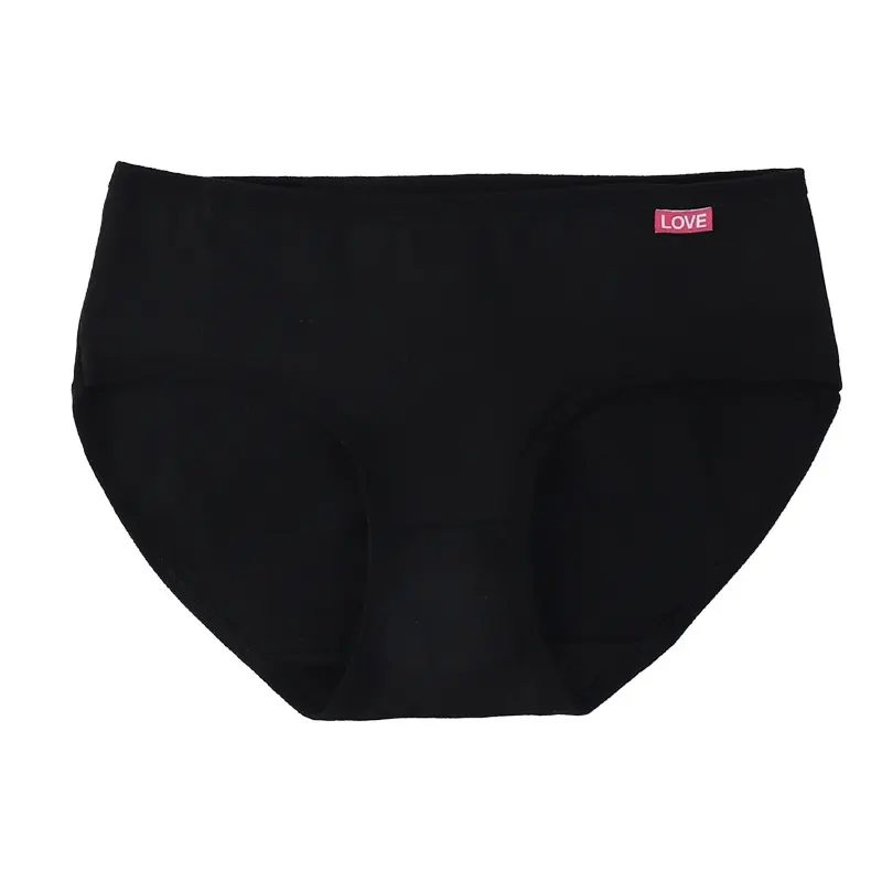 Celana Dalam Wanita Hitam Pinggiran Polos Bahan Halus Nyaman Big Size CD Seamless - CD1074 3