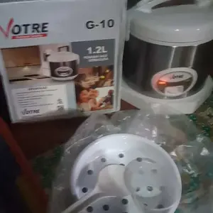 Votre G-10 Rice Cooker Listrik Ukuran 1.2 Liter Steam Collector - Garansi 1 Tahun warna Putih Wadah kokoh penanak  nasimurah rice  cooker mejikom
