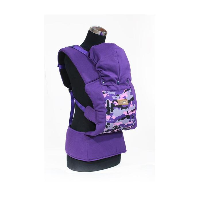 Gambar Baby 2 Go Carrier M-Shape Army Series - B2G1112 - Ungu dari Babyscots Kab. Bandung 4 Tokopedia