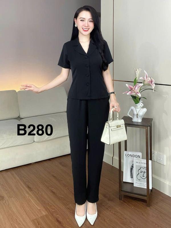  Minh Anh - Set Đồ Bộ Trung Niên Bâu Vest Lụa Mango Loại 1 Sang Trọng Mềm Mịn Freesize 45-72kg Thời Trang Dễ Phối Đồ 
