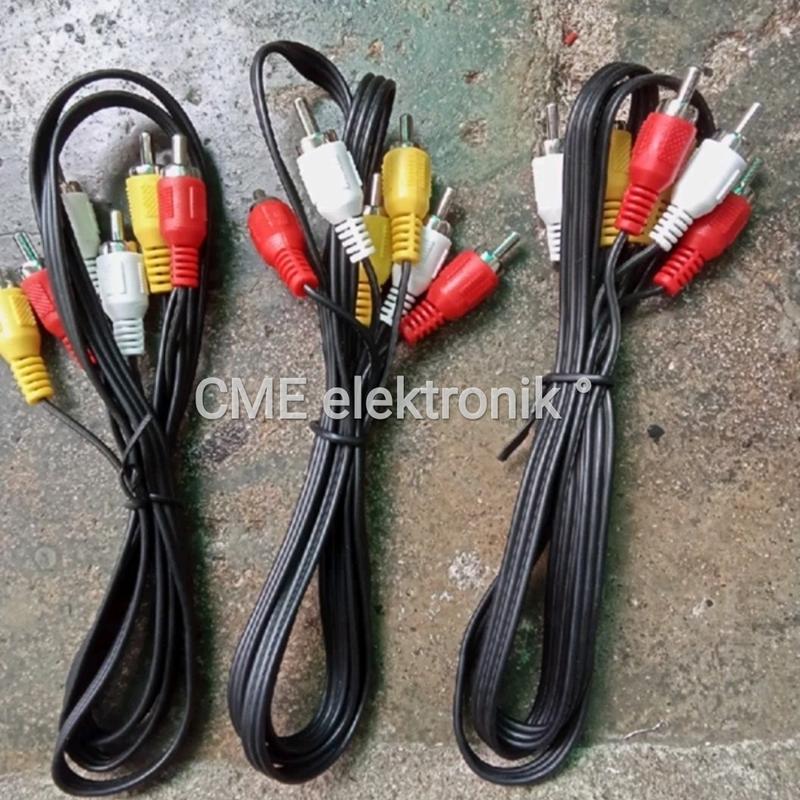 Kabel Jack Jek RCA 3 Warna Merah Kuning Putih Kualitas Original - Shop ...