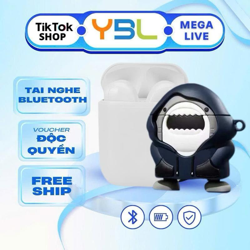  01 YBL Tai Nghe Không Dây Bluetooth i12 Kết Nối Không Dây Kết Nối Dễ Dàng Phù Hợp Chơi Game Nghe Nhạc Thể Dục Thể Thao Và Thời Trang 