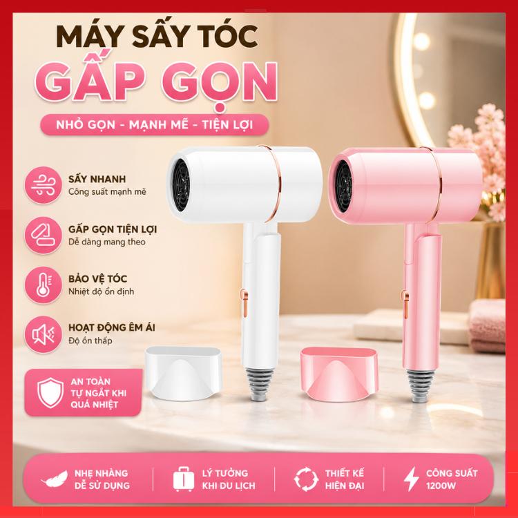 Máy Sấy tóc gấp gọn tạo kiểu tóc chuyên nghiệp công suất lớn 2600w , Nhanh khô , máy làm tóc tiện dụng