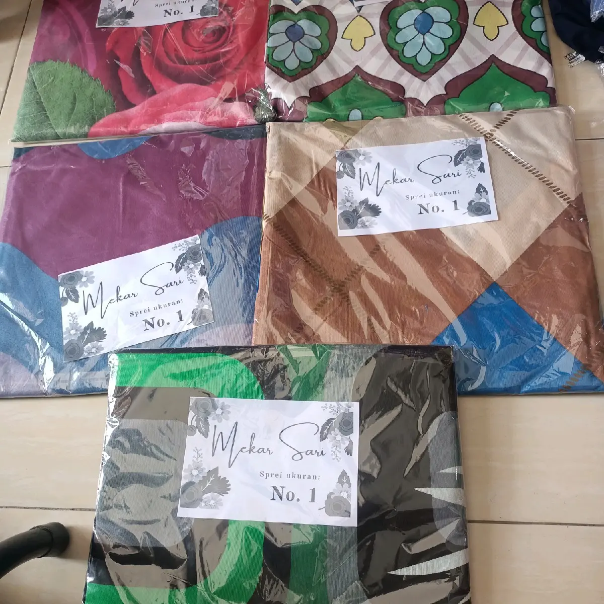 sprei murah bahan katun polimicro karet setiap sudut