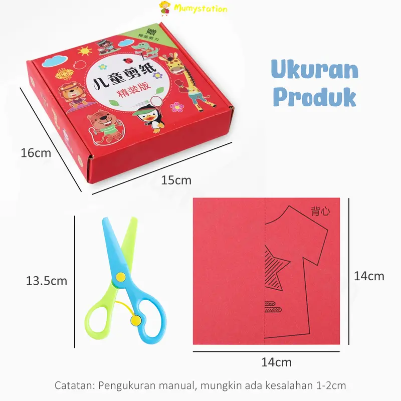 Mumystation DIY Paper Cutting Anak Cutting Paper Set Prakarya Anak Mainan Edukasi Anak 7