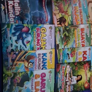 PAKET 3 BUKU ANAK - ANAK / CERITA ANAK - ANAK / CERITA ANAK BERGAMBAR / CERITA ANAK / KEPITING YANG CERDIK / GORILA & TIKUS / AKIBAT BUNYI TOKET