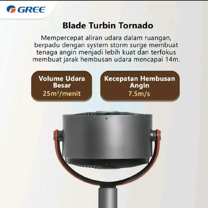 Air Circulation Fan Gree GCF-CIRCOOL14L | Stand desk 2in1 swing premium GCFCIRCOOL14L ion plasma 4