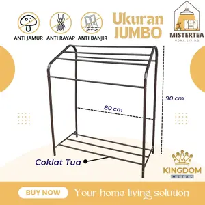 [READY STOCK] JEMURAN BESI STAINLESS STEEL SUPER KUAT DAN KOKOH JEMURAN HANDUK / PAKAIAN MINIMALIS