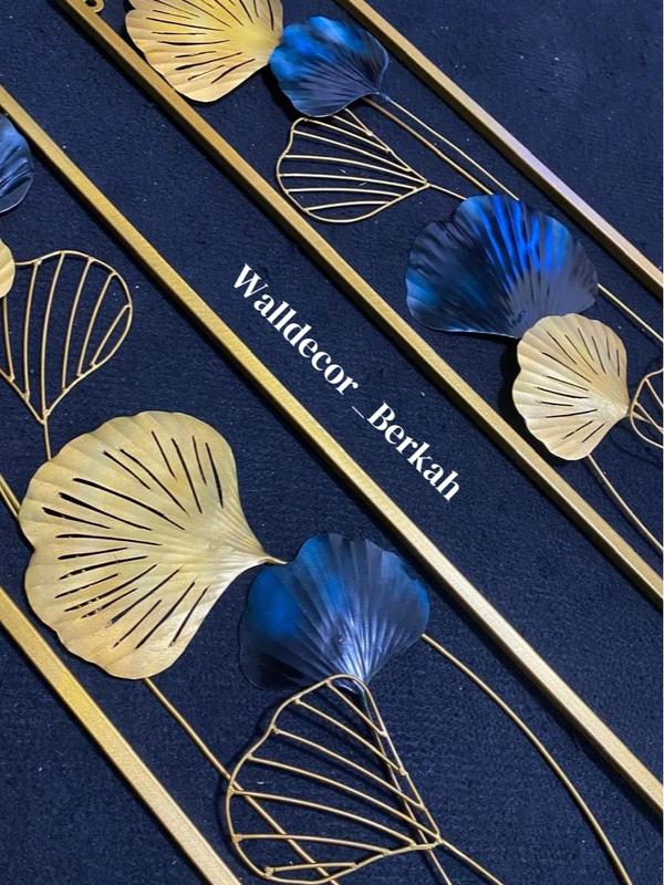 Walldecor Berkah Set Isi 2 Hiasan Dinding Frame Metal Gold 100x26 Wall Decor Pajangan Dekorasi 4