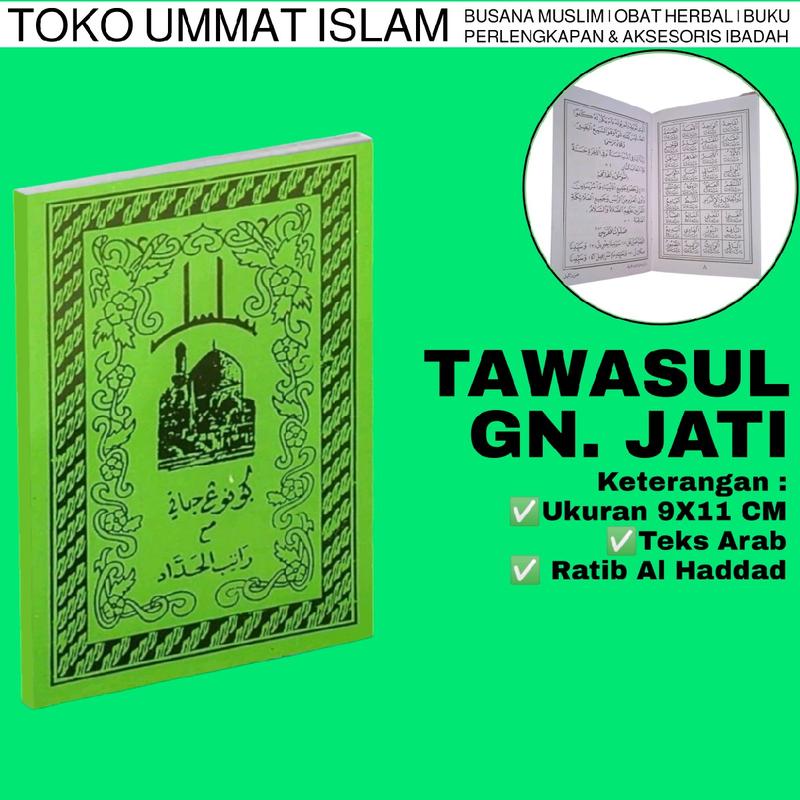 Buku Kitab Tawassul Tawasul Sunan Gunung Jati dan Rotib Al Haddad Ukuran 9x13 CM 0