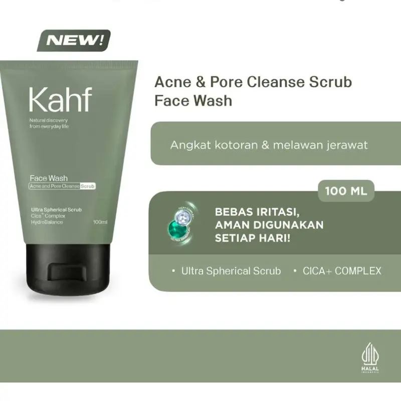 Kahf Sabun Wajah 100ml untuk Pemakaian Sehari-hari - Facial, Muka 1
