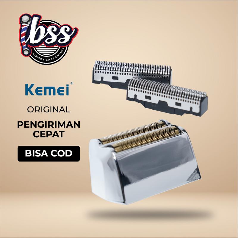 KEMEI SPARE PART BLADE & FOIL / MATA PISAU CUKUR KEMEI / BLADE CLIPPER / BLADE TRIMMER / BLADE SHAVER / KEMEI ORIGINAL / IBSS / INDOBARBERSUPPLY 6