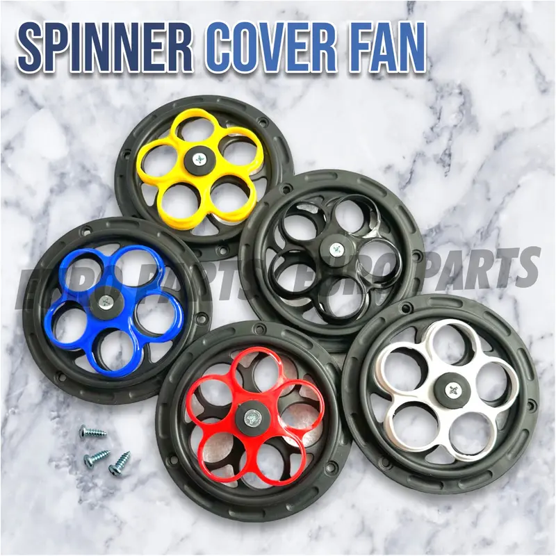 COVER SPINER SPINNER PUTAR KIPAS universal PNP MATIC SEMUA VESPA LX LXV S SPRINT PRIMAVERA GTS 3V SCOOPY BEAT NOUVO MIO dll  ENGINE COVER PELINDUNG KIPAS RADIATOR MATIK COVER MESIN KIPAS SPINNER MATIC bahan platik ABS 0