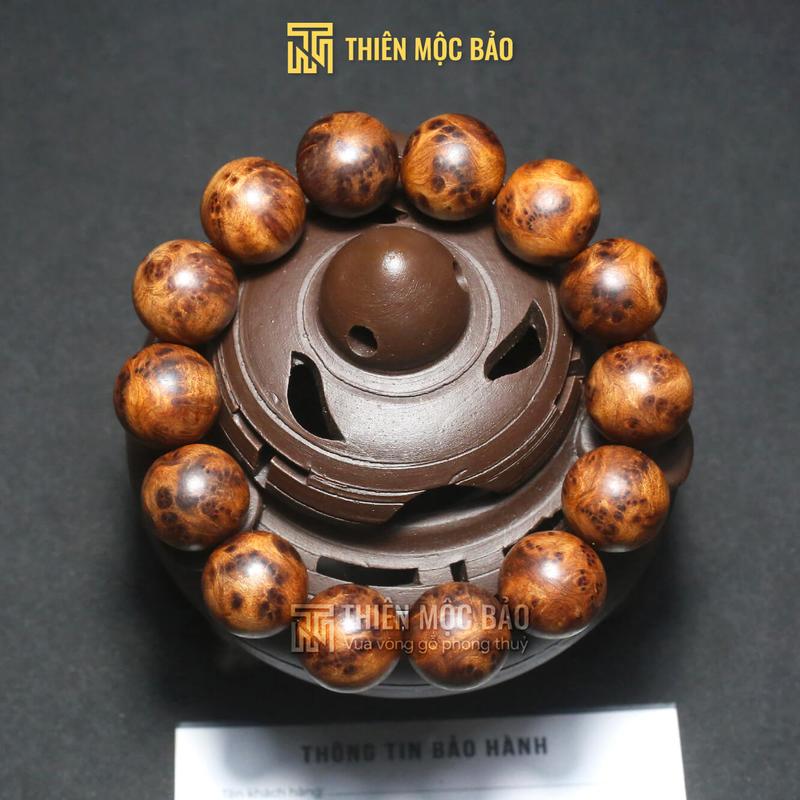 Vòng tay gỗ Nu Ngọc Am Hà Giang để mộc thơm mát đậm vân đẹp đủ cỡ 10 12 14 16 18 20 li cho Nam và Nữ | Thiên Mộc Bảo