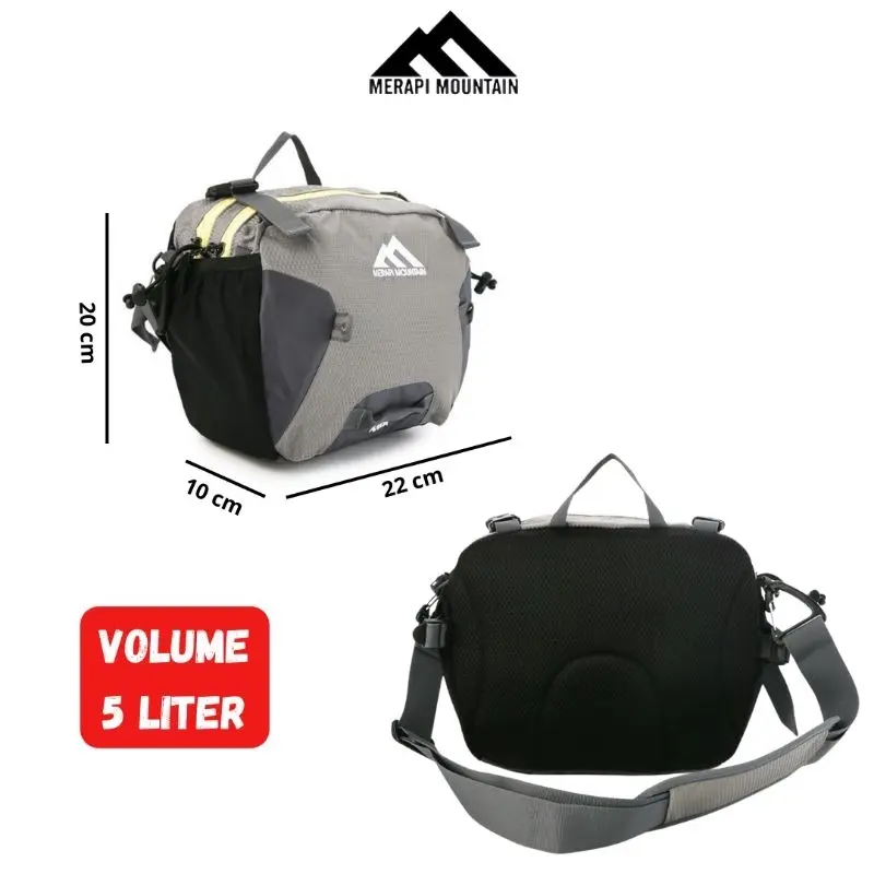 Tas travel. Merapi Mountain Anoa. Tas slempang. Tas multi fungsi. Travel Hitam 5