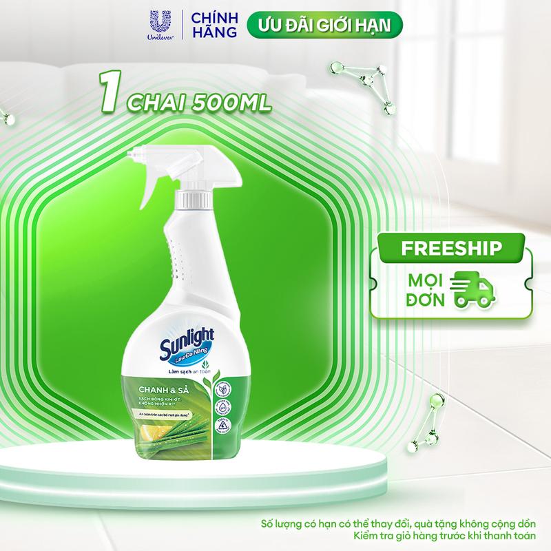 Nước lau đa năng Sunlight Chanh & Sả | Sạch bóng kin kít, không nhờn rít | Chai…