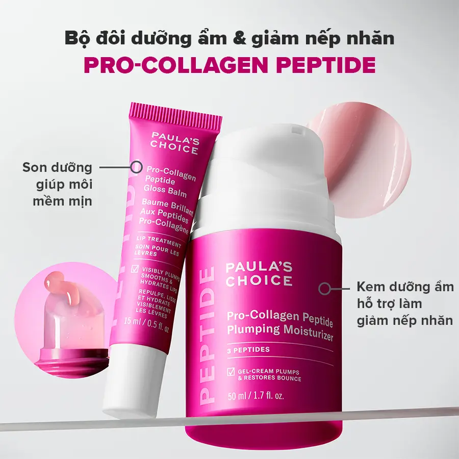 Kem dưỡng ẩm căng mọng và giảm nếp nhăn Paula's Choice Pro-collagen Peptide Plumping Moisturizer 50ml - 1510 | BigBuy360 - bigbuy360.vn