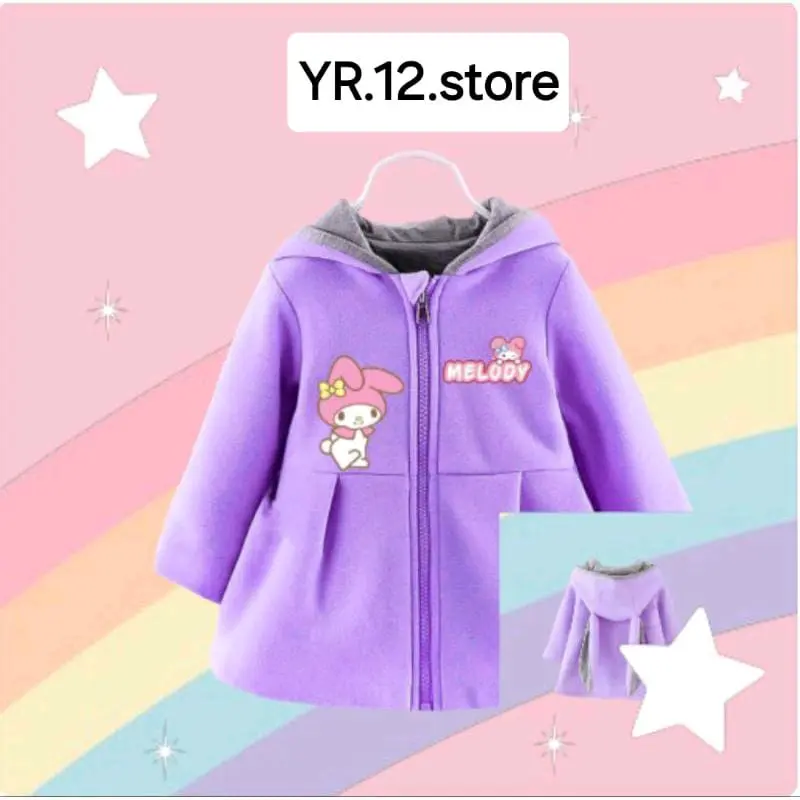 jaket anak telinga kelinci sweter labubu Switer 8