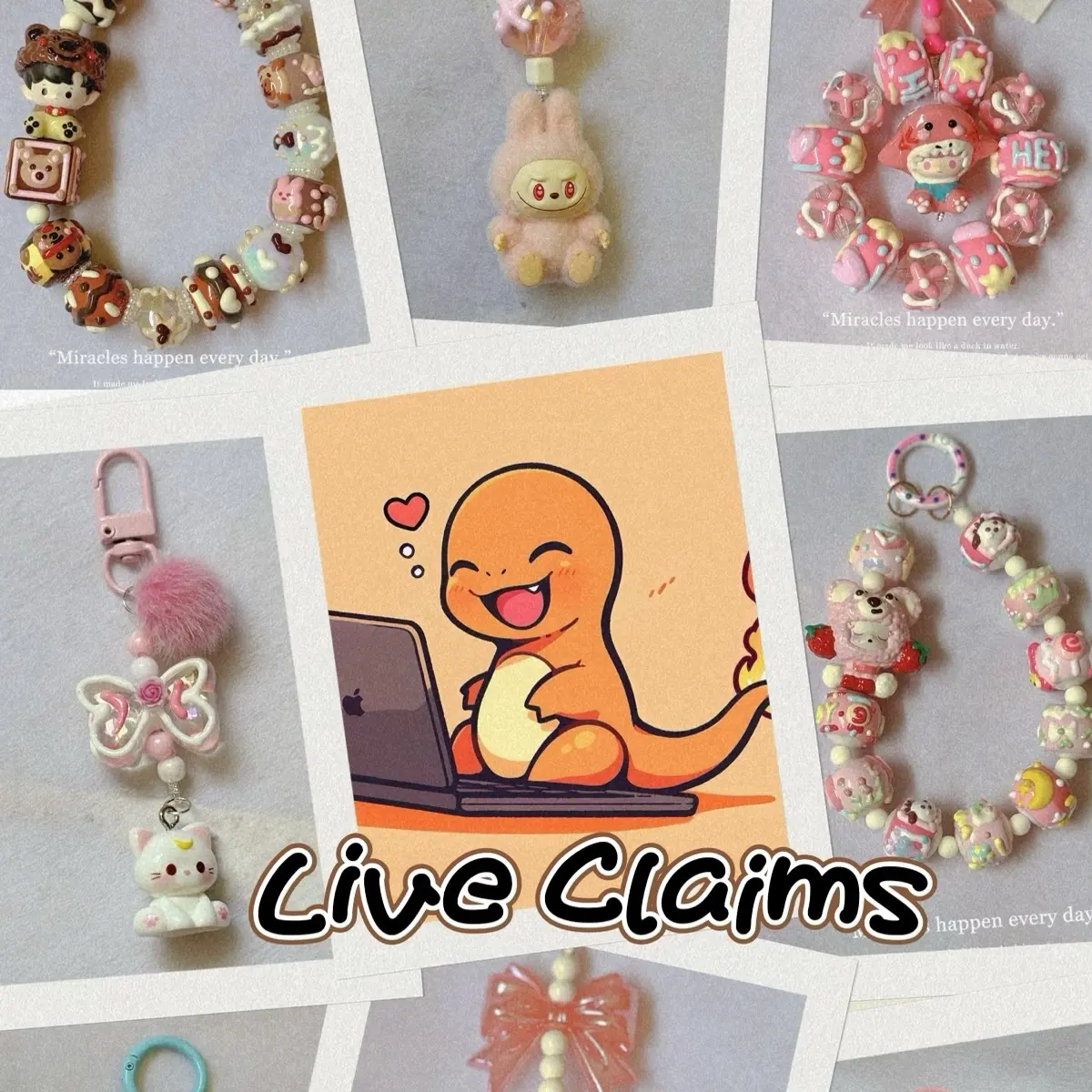 {Live Claims Only} Keychains, Straps, Charms, BBs