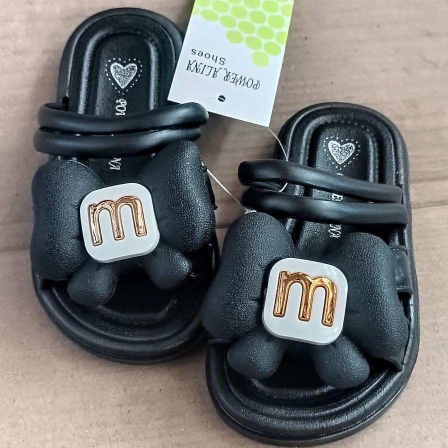Sandal fashion import anak perempuan sandal/slop alina 803 motif pita sendal karet terbaru anak perempuan kaki 24-35