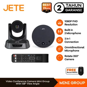 JETE PTZ Webcam Video Conference 1080P FULL HD 3x Zoom | Kamera Meeting - Garansi 2TH