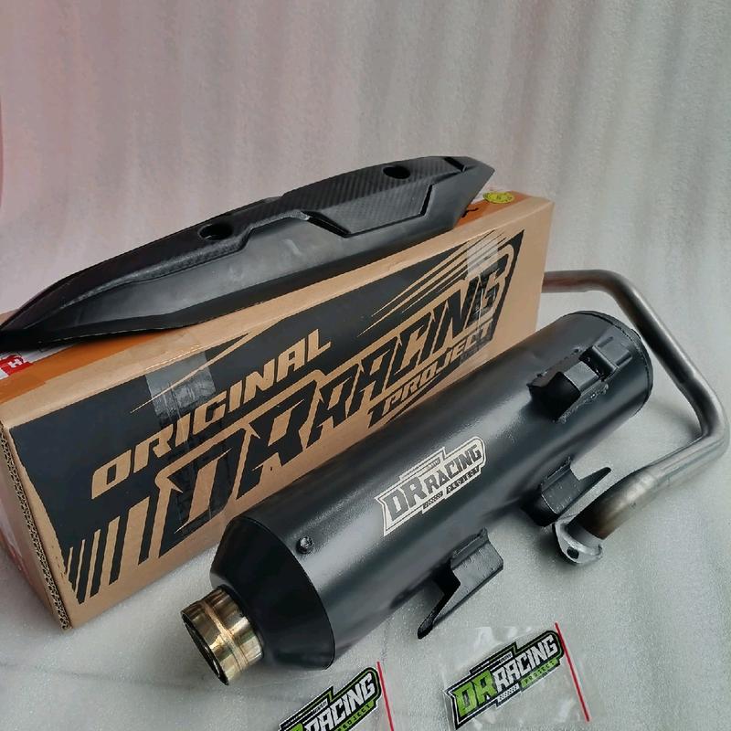Termurah kenalpot standar racing model moncong sijiro,original DR Racing, untuk motor matic,mio,vario,beat,pcx,nmax,Scoopy, Motorcycle, Knalpot, Tabung Dudukan shijiro 1