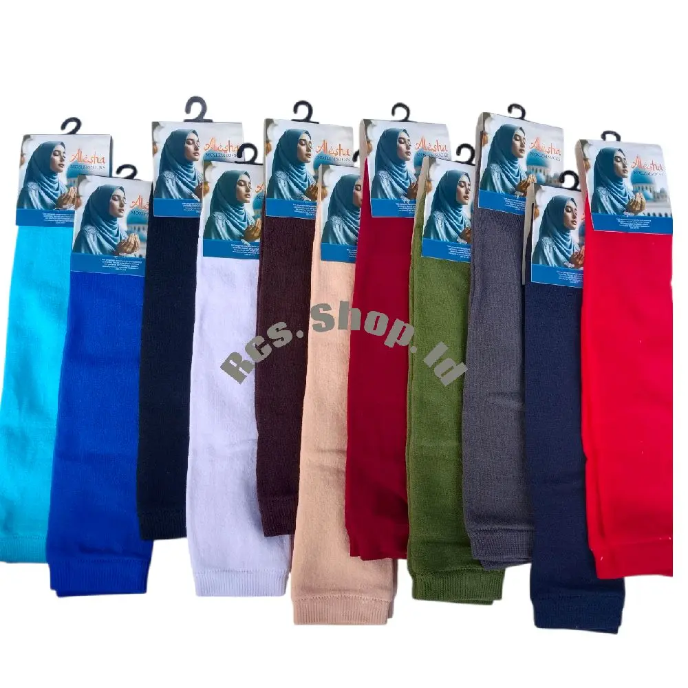 promo manset tangan polos cewe cowo bisa pilih warna, katun spandek tebal dan lembut, menyerap keringat, panjang Muslim Handsock Pria Wanita