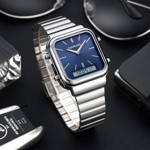 นาฬิกาปลุก จอแสดงผลคู่ ฟังก์ชั่นนาฬิกาจับเวลา CAINUOS ขายร้อน มาพร้อมกล่อง แบตเตอรี่ และสร้อยข้อมือ มาใหม่