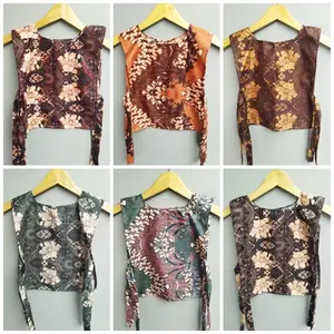 Vest Batik Anak Motif Jumputan Rompi Outer Perempuan Usia 3 4 5 Tahun Motif Batik Modern Kekinian Atasan Rompi Anak Cewek Fashion Korean Style