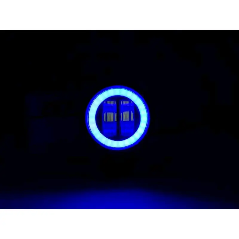 Lampu Tembak Sorot Daymaker 2 Lensa LED CWL Plus Ring Angel Eyes Cahaya 20 Watt Universal bunus breket dan Baut Bulat Waterproof Motor 6