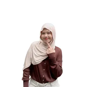 pashmina kaos fransnine, hijab pashmina kaos Muslim