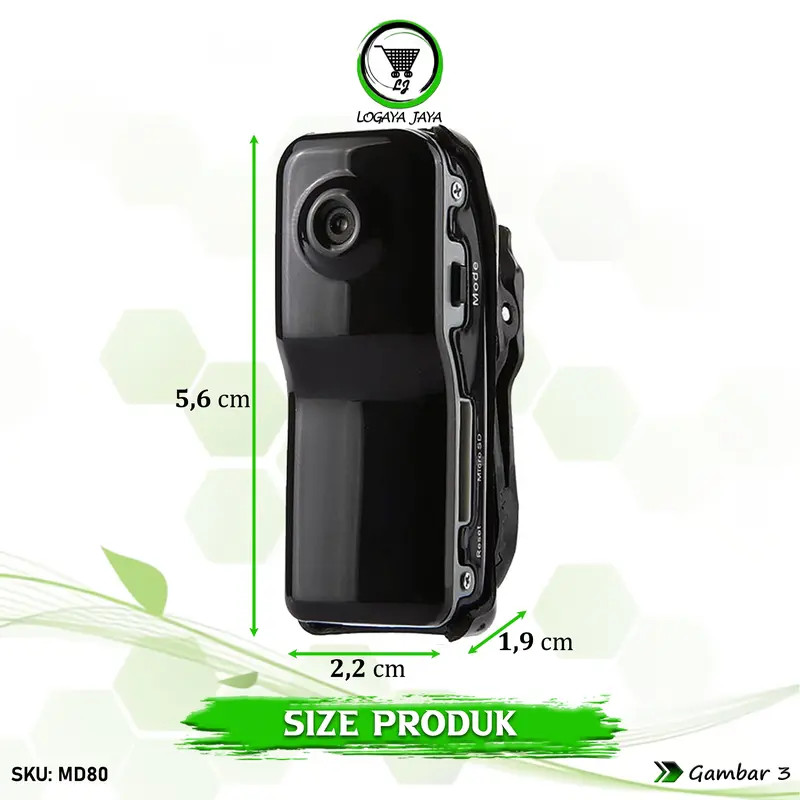 Kamera Md80 Mini DV DVR Portable Non WiFi Camcorder Perekam Vidio Audio Poto Kamera Outdoor Mini Resolusi HD 2