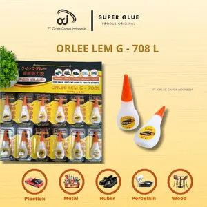 Orlee Lem G 708 L 1 Renteng 12pcs @5gr | Superglue Lem Superakat Serbaguna
