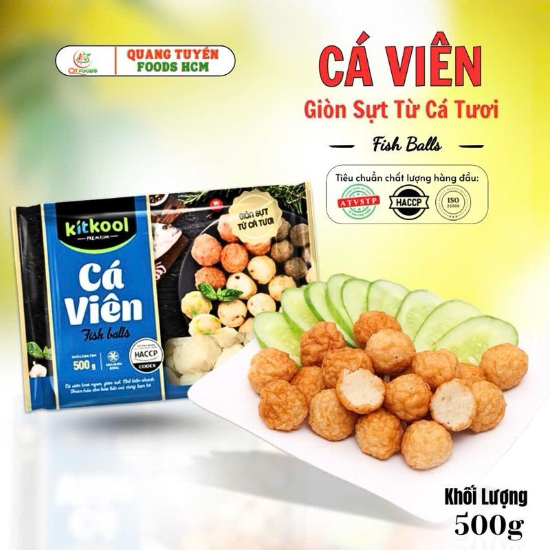 Cá Viên {CHỈ GIAO TỪ BÌNH ĐỊNH TRỞ VÀO NAM} 500g Kitkool Dai Ngon Sừn Sựt Thơm Ngon Từ Cá Tươi Chiên Ăn Vặt Chiên Nước Mắm Thả Lẩu Mì Cay