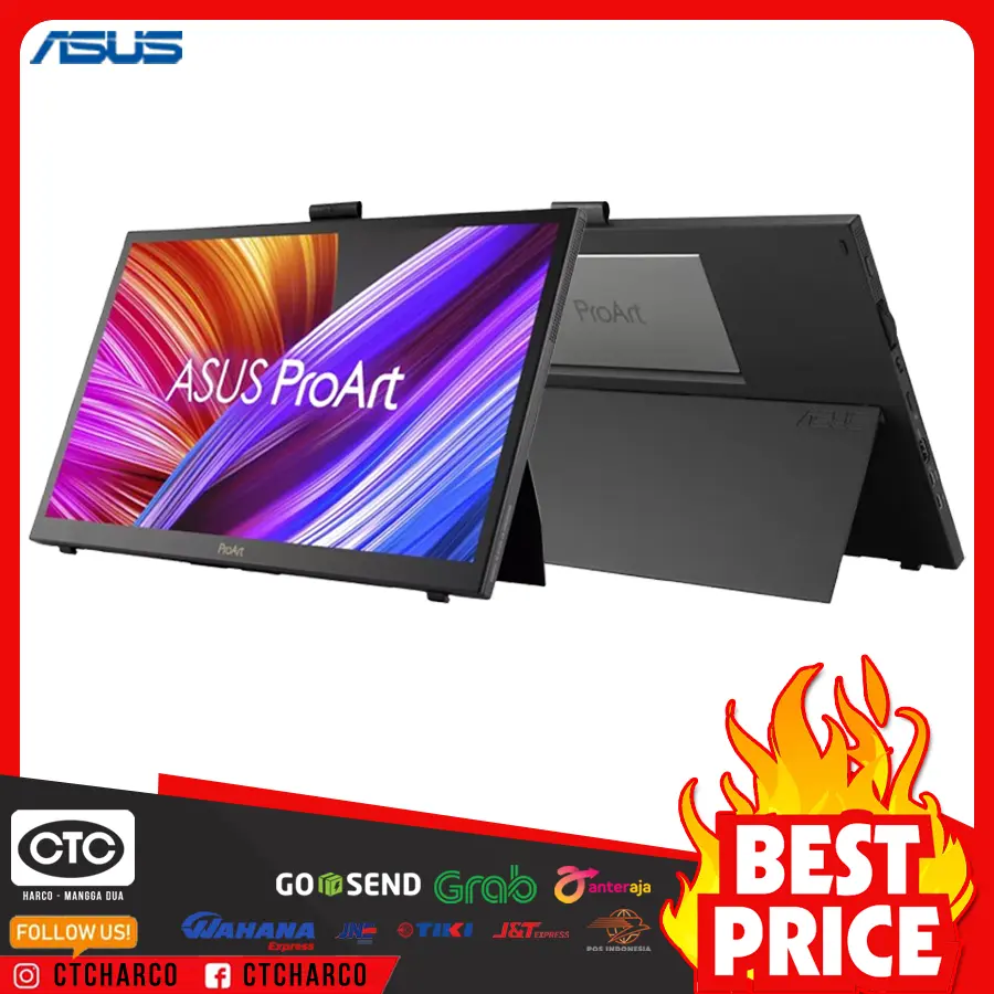 ASUS ProArt Display PA169CDV - MONITOR PORTABLE | 15.6" inch | IPS | 4K | UHD | 60Hz | 100% sRGB | USB-C | 10-point Touch | HDR