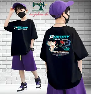 Kaos Anak Ayam petarung Pakhoy Bangkok Jago - Baju Ayam Single Fighter Menang Ketagihan Kalah Penasaran