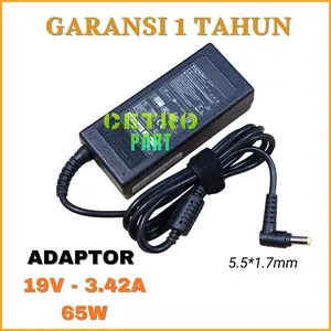 Super murah Adaptor Charger Laptop Compatible model Aspire 19V - 3.42A 5.5*1.7mm STD No embos