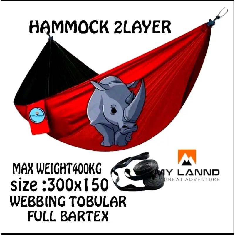 Hammock Doubel Layer Ayunan Pria Wanita ayunan Kuat 4